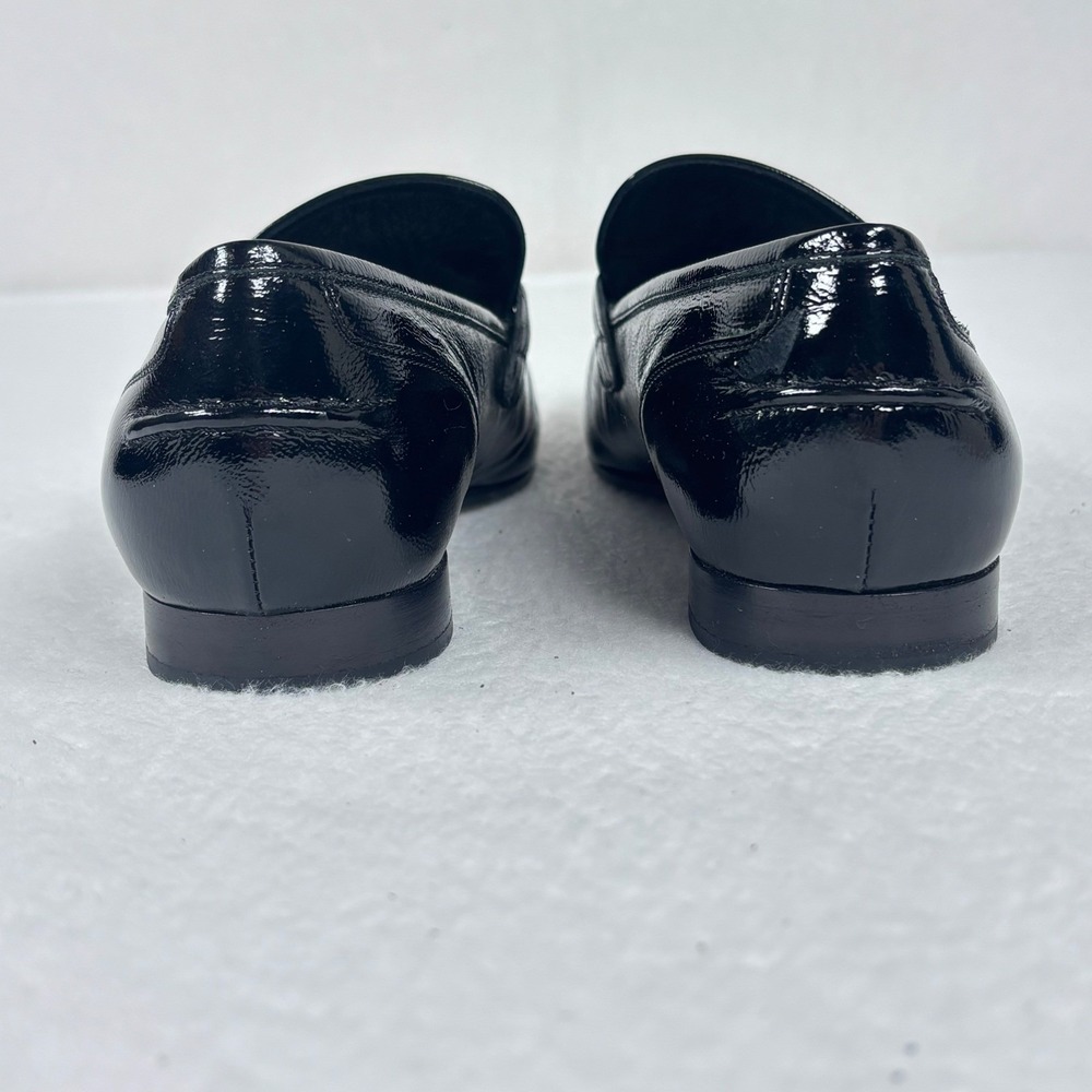 Rag & Bone Loafers Black Leather Silver Chain Horsebit EU 41 US 10 -‎ 10.5 ITALY - Picture 8 of 10